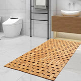 Maxbell Bamboo Bath Mat Non Slip Decor Accessories Shower Mat for Sauna Bathroom SPA 40cmx60cm