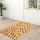 Maxbell Bamboo Bath Mat Non Slip Decor Accessories Shower Mat for Sauna Bathroom SPA 50cmx70cm