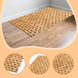 Maxbell Bamboo Bath Mat Non Slip Decor Accessories Shower Mat for Sauna Bathroom SPA 50cmx70cm