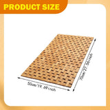 Maxbell Bamboo Bath Mat Non Slip Decor Accessories Shower Mat for Sauna Bathroom SPA 50cmx70cm