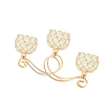 Maxbell Candelabra Candle Holder with 3 Arm Elegant for Home Decor Sturdy Decoration