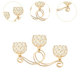 Maxbell Candelabra Candle Holder with 3 Arm Elegant for Home Decor Sturdy Decoration