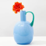 Maxbell Glass Flower Vase Artistic Floral Container for Office Living Room Fireplace