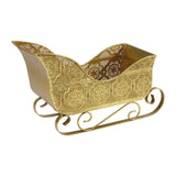 Maxbell Sleigh Ornament Christmas Statue Sleigh Sculpture for Shelf Desktop Festival