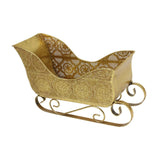 Maxbell Sleigh Ornament Christmas Statue Sleigh Sculpture for Shelf Desktop Festival