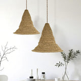 Maxbell Braided Pendant Light Shade Only Woven Lampshade for Cafe Cottage Restaurant 28cmx26cm