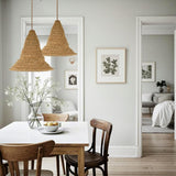 Maxbell Braided Pendant Light Shade Only Woven Lampshade for Cafe Cottage Restaurant 28cmx26cm