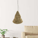 Maxbell Braided Pendant Light Shade Only Woven Lampshade for Cafe Cottage Restaurant 28cmx26cm