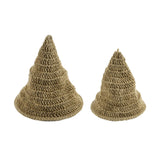 Maxbell Braided Pendant Light Shade Only Woven Lampshade for Cafe Cottage Restaurant 28cmx26cm