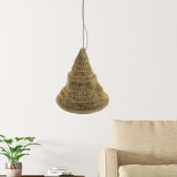 Maxbell Braided Pendant Light Shade Only Woven Lampshade for Cafe Cottage Restaurant 30cmx31cm