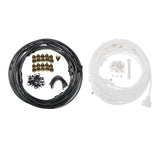 Maxbell Misting Cooling System Outdoor Misting System for Greenhouse Backyard Garden Black