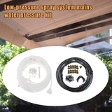 Maxbell Misting Cooling System Outdoor Misting System for Greenhouse Backyard Garden Black