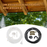 Maxbell Misting Cooling System Outdoor Misting System for Greenhouse Backyard Garden Black