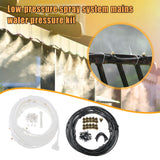 Maxbell Misting Cooling System Outdoor Misting System for Greenhouse Backyard Garden Black