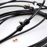 Maxbell Misting Cooling System Outdoor Misting System for Greenhouse Backyard Garden Black