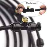 Maxbell Misting Cooling System Outdoor Misting System for Greenhouse Backyard Garden Black