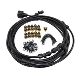 Maxbell Misting Cooling System Outdoor Misting System for Greenhouse Backyard Garden Black
