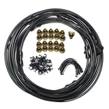 Maxbell Misting Cooling System Outdoor Misting System for Greenhouse Backyard Garden Black
