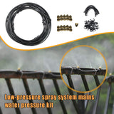 Maxbell Misting Cooling System Outdoor Misting System for Greenhouse Backyard Garden Black