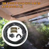 Maxbell Misting Cooling System Outdoor Misting System for Greenhouse Backyard Garden Black
