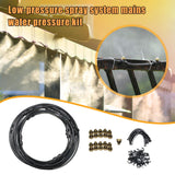 Maxbell Misting Cooling System Outdoor Misting System for Greenhouse Backyard Garden Black