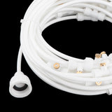 Maxbell Misting Cooling System Outdoor Misting System for Greenhouse Backyard Garden White