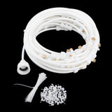 Maxbell Misting Cooling System Outdoor Misting System for Greenhouse Backyard Garden White