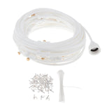 Maxbell Misting Cooling System Outdoor Misting System for Greenhouse Backyard Garden White