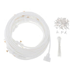 Maxbell Misting Cooling System Outdoor Misting System for Greenhouse Backyard Garden White