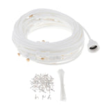 Maxbell Misting Cooling System Outdoor Misting System for Greenhouse Backyard Garden White