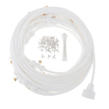 Maxbell Misting Cooling System Outdoor Misting System for Greenhouse Backyard Garden White
