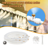 Maxbell Misting Cooling System Outdoor Misting System for Greenhouse Backyard Garden White