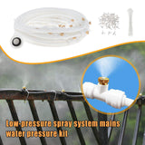 Maxbell Misting Cooling System Outdoor Misting System for Greenhouse Backyard Garden White