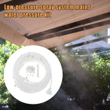 Maxbell Misting Cooling System Outdoor Misting System for Greenhouse Backyard Garden White