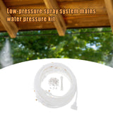 Maxbell Misting Cooling System Outdoor Misting System for Greenhouse Backyard Garden White