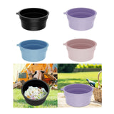 Maxbell Foldable Face Basin Convenient Dish Tub Washbasin for Travel Laundry Camping black