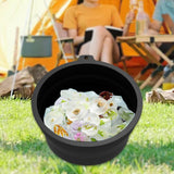 Maxbell Foldable Face Basin Convenient Dish Tub Washbasin for Travel Laundry Camping black