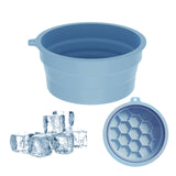 Maxbell Foldable Face Basin Convenient Dish Tub Washbasin for Travel Laundry Camping blue