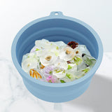 Maxbell Foldable Face Basin Convenient Dish Tub Washbasin for Travel Laundry Camping blue