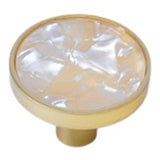 Maxbell Cabinet Knob Home Decoration Sturdy Drawer Handle for Dresser Closet Bedroom White