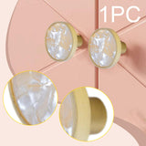 Maxbell Cabinet Knob Home Decoration Sturdy Drawer Handle for Dresser Closet Bedroom White