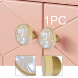 Maxbell Cabinet Knob Home Decoration Sturdy Drawer Handle for Dresser Closet Bedroom White