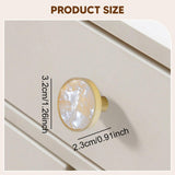 Maxbell Cabinet Knob Home Decoration Sturdy Drawer Handle for Dresser Closet Bedroom White