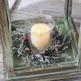 Maxbell Christmas Candle Garland Handmade Candlestick Wreath for Tree Bedroom Window