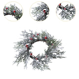 Maxbell Christmas Candle Garland Handmade Candlestick Wreath for Tree Bedroom Window