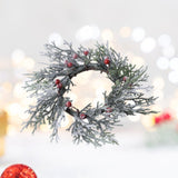 Maxbell Christmas Candle Garland Handmade Candlestick Wreath for Tree Bedroom Window
