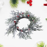 Maxbell Christmas Candle Garland Handmade Candlestick Wreath for Tree Bedroom Window