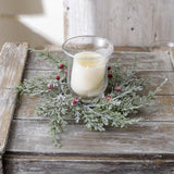 Maxbell Christmas Candle Garland Realistic Home Decor for Bedroom Window Living Room