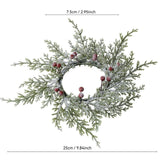 Maxbell Christmas Candle Garland Realistic Home Decor for Bedroom Window Living Room