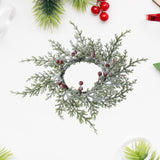 Maxbell Christmas Candle Garland Realistic Home Decor for Bedroom Window Living Room
